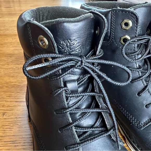 ⭐️ Women’s Timberland Brookton 6 Inch Boots Black Nubuck Leather Boots Size 7.5 - Picture 7 of 13